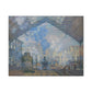 Monet, Claude - Le Gare Saint-Lazare (1877) - Canvas Block, unframed