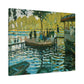 Monet, Claude - La Grenouillere (1869) - Canvas Block, unframed