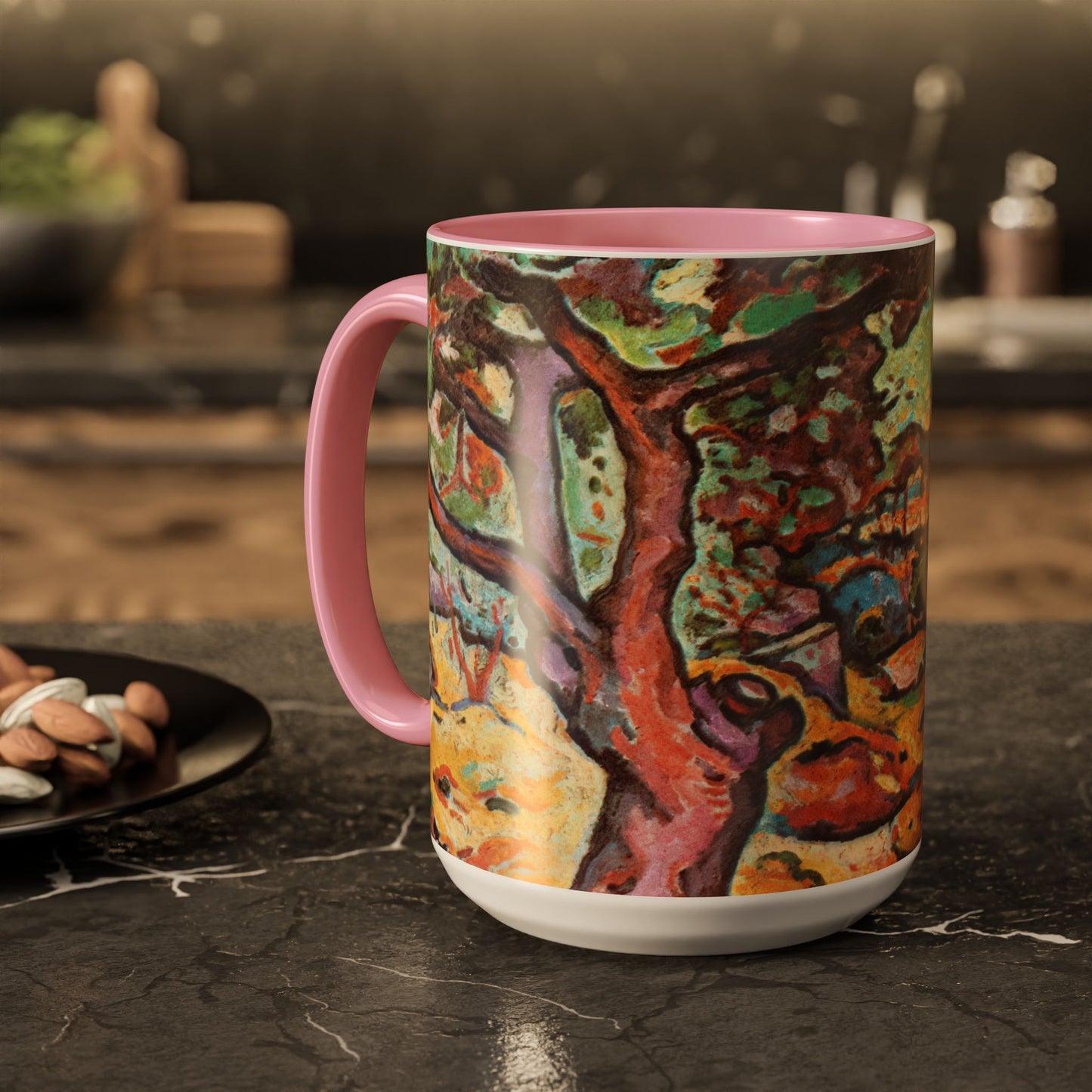 Braque, Georges - Olive Tree near L'Estaque (1906) - Colorful Accent Mugs