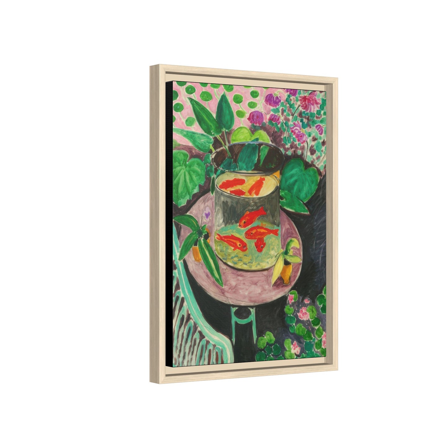 Matisse, Henri - The Goldfish (1912) - Matte Canvas, Framed