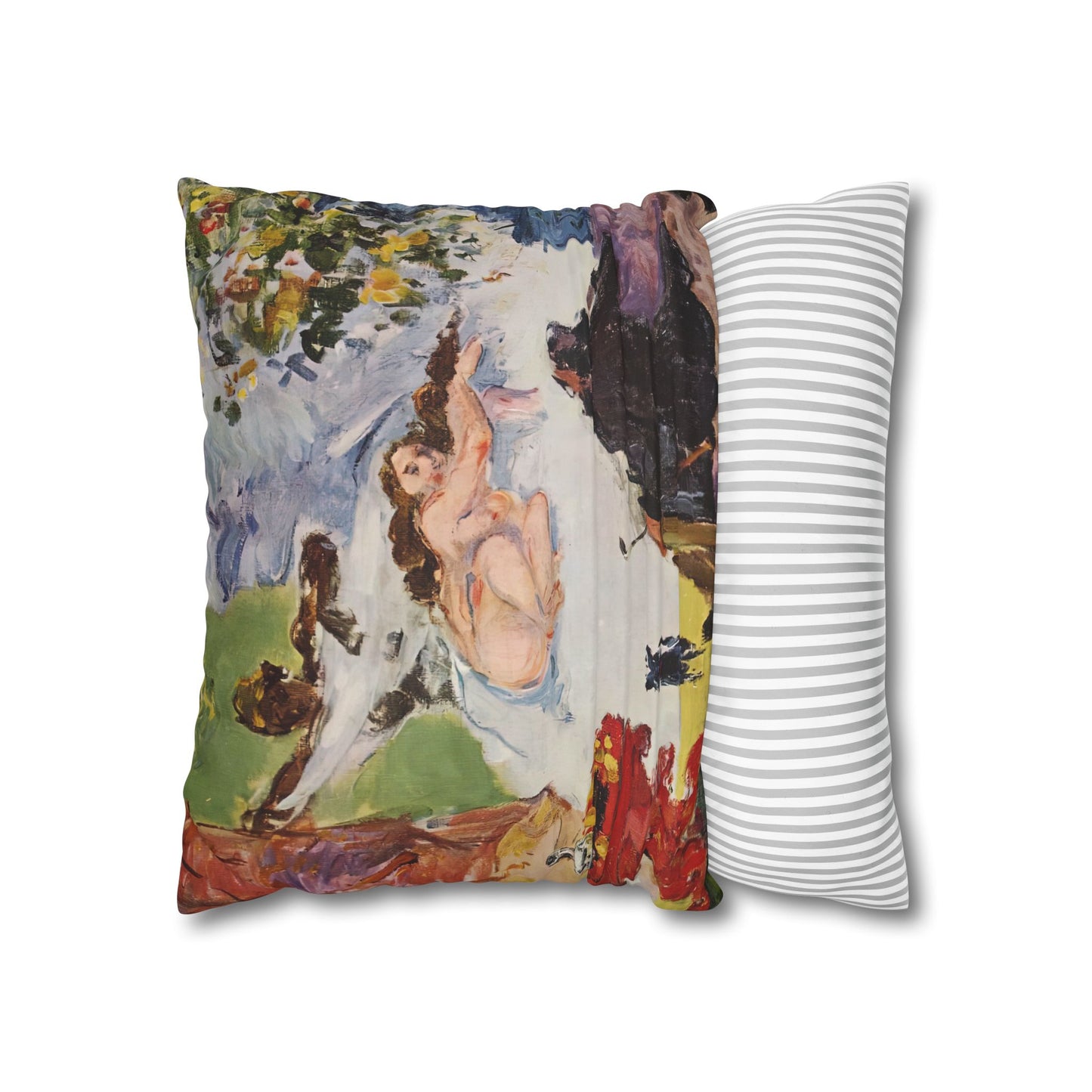 Cézanne, Paul - A Modern Olympia (1874) - Suede Square Pillowcase
