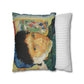 Van Gogh, Vincent - Self Portrait with Bandaged Ear (1889) - Suede Square Pillowcase