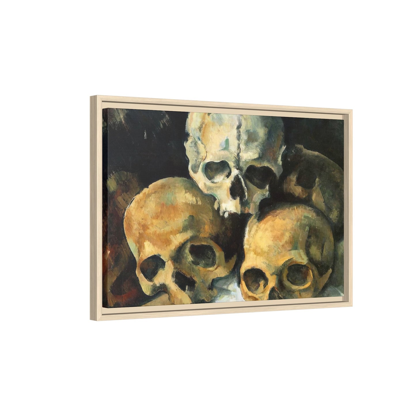 Cézanne, Paul - Pyramid of Skulls (1901) - Matte Canvas, Framed