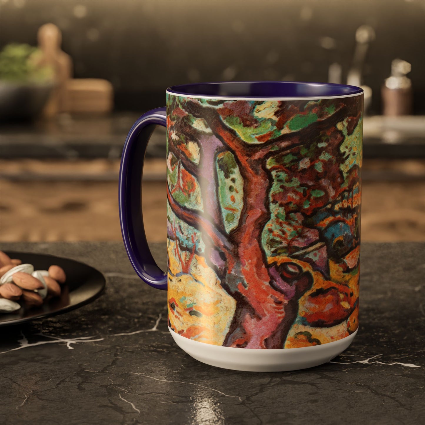 Braque, Georges - Olive Tree near L'Estaque (1906) - Colorful Accent Mugs