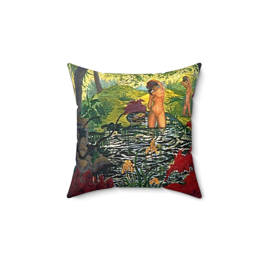 Ranson, Paul - The Lotus Bather (1906) - Suede Square Pillow
