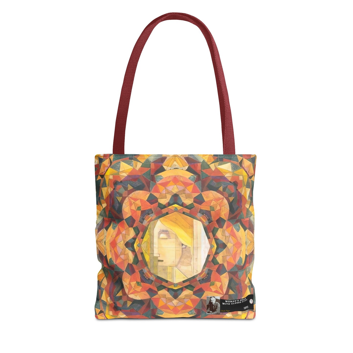 Filiger, Charles - Woman’s Head with Closed Eyes (1893) - Tote Bag