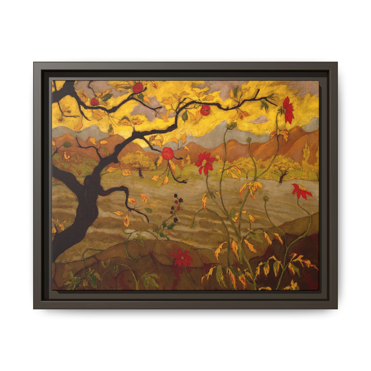 Ranson, Paul - Apple Tree with Red Fruit (1902) - Matte Canvas, Framed