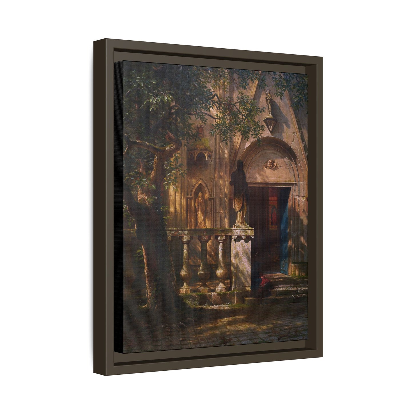 Bierstadt, Albert - Sunlight and Shadow  (1854) - Matte Canvas, Framed