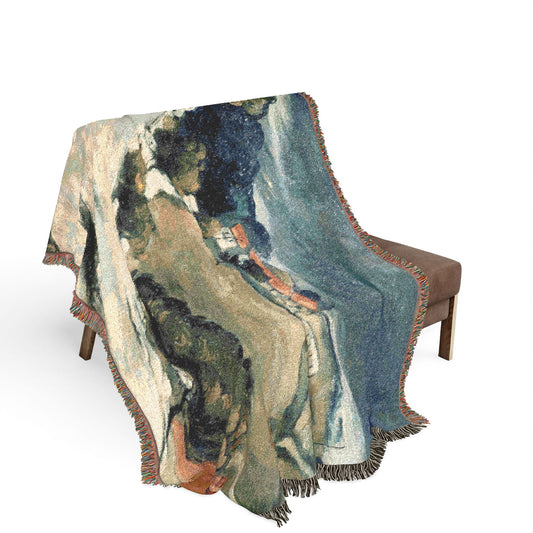 Cézanne, Paul - L’Estaque, Melting Snow (1870) - Woven Blanket