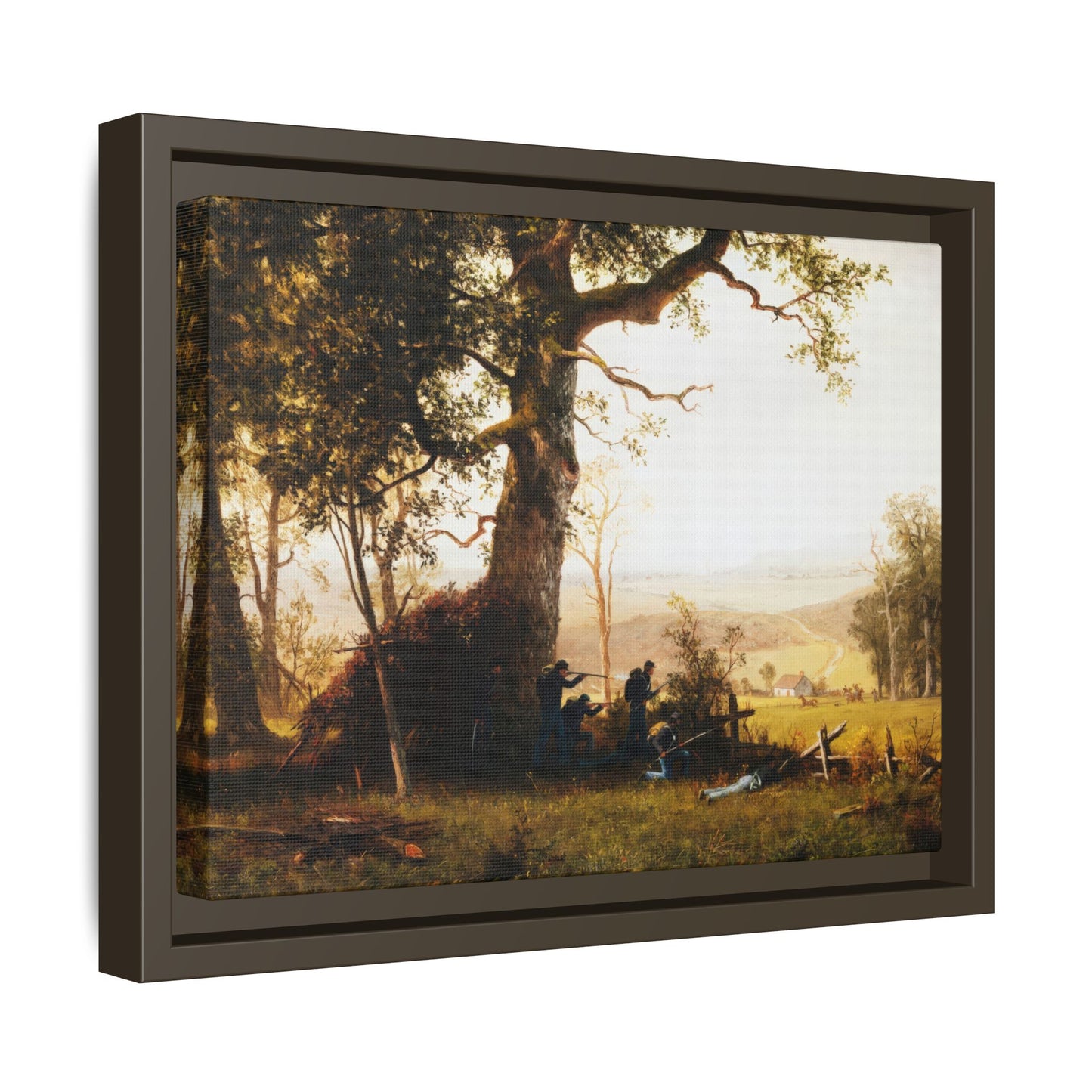 Bierstadt, Albert -  Guerrilla Warfare (1861) - Matte Canvas, Framed