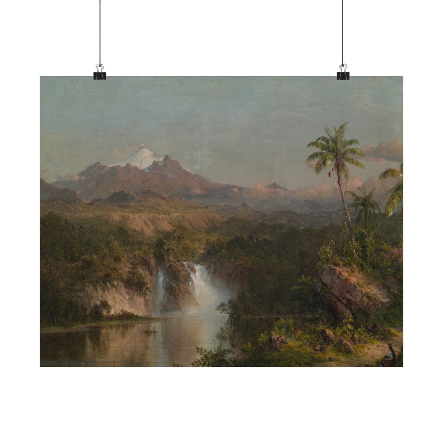 Church, Frederic Edwin - Cotopaxi  (1855) - Satin Posters