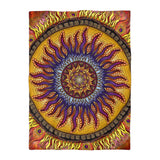 Solar Disc Mandala - Microfiber Duvet Cover