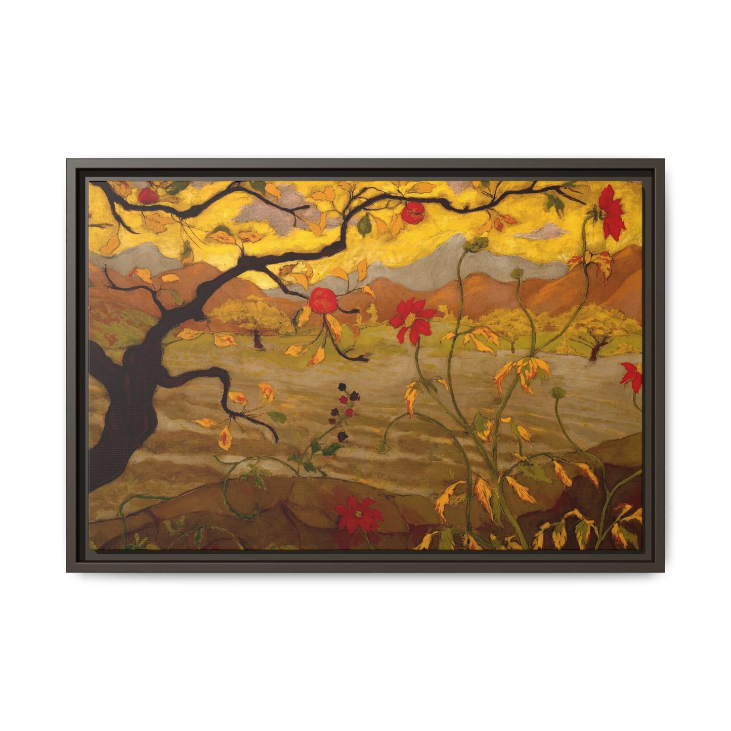 Ranson, Paul - Apple Tree with Red Fruit (1902) - Matte Canvas, Framed
