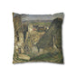 Cézanne, Paul - The House of the Hanged Man, Auvers-sur-Oise (1874) - Suede Square Pillowcase