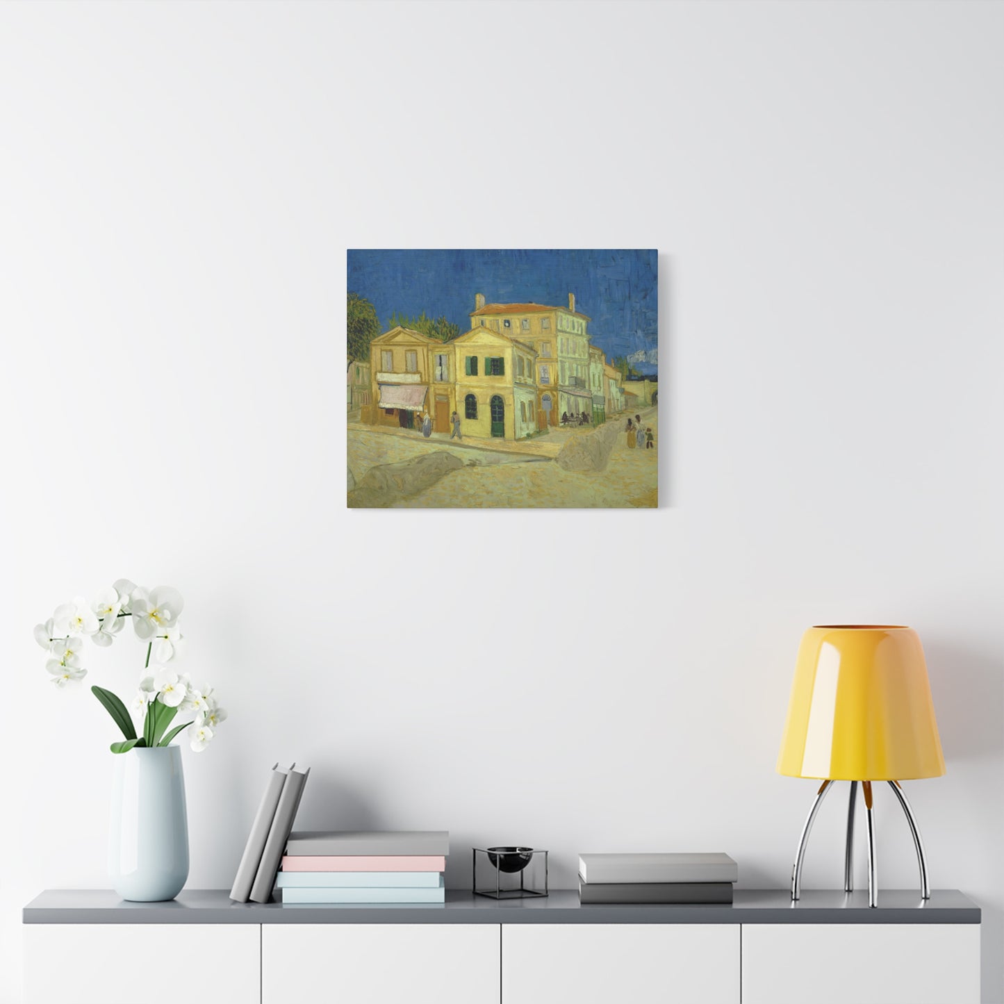 Van Gogh, Vincent - The Yellow House (1888)- Canvas Block, unframed