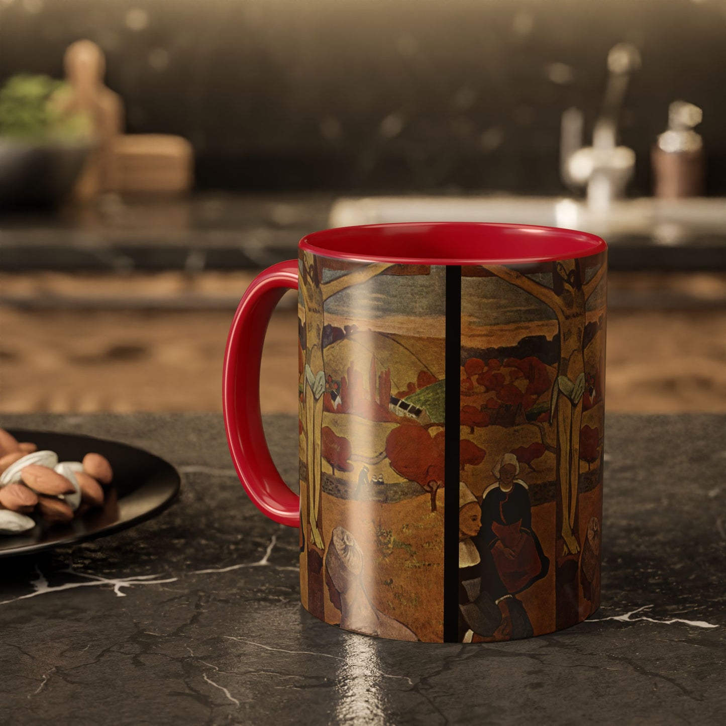 Gauguin, Paul - The Yellow Christ (1889) - Colorful Accent Mugs