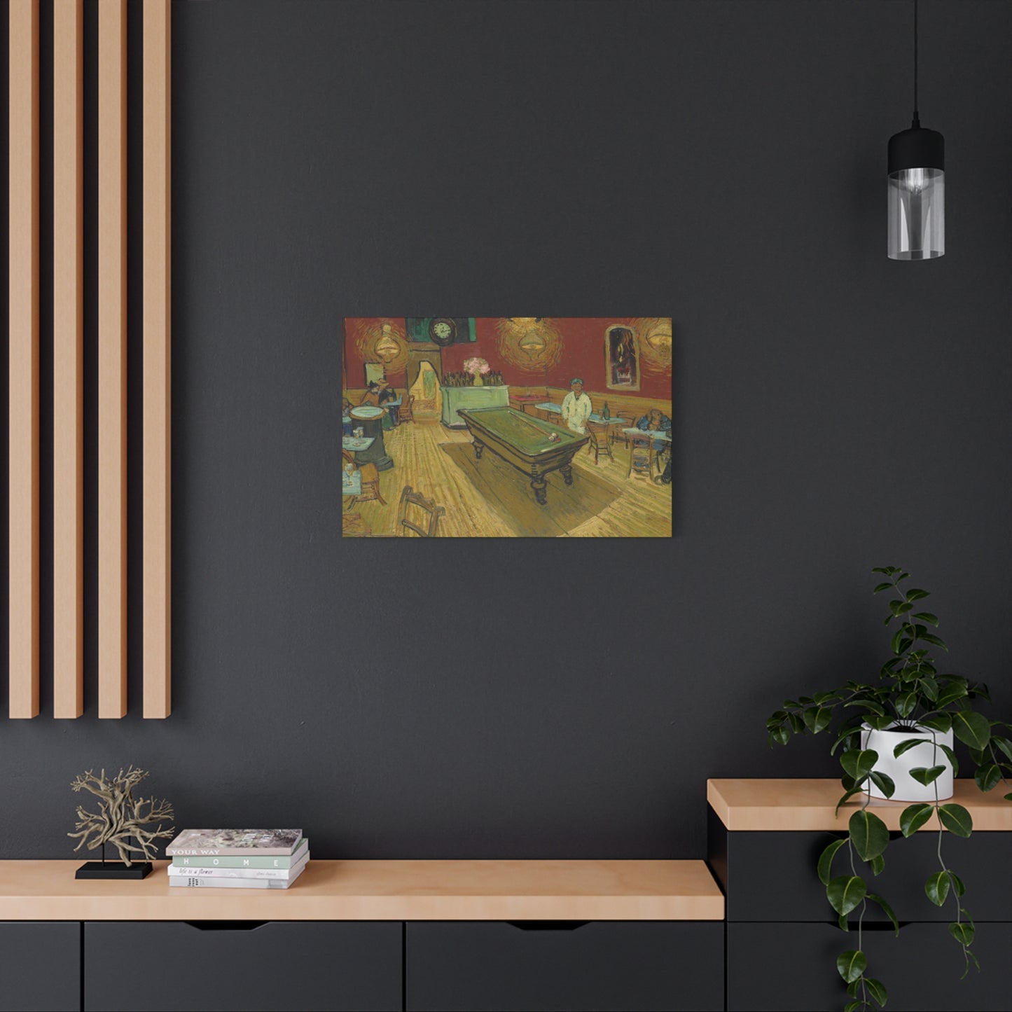 Van Gogh, Vincent - The Night Cafe (1888) - Canvas Block, unframed