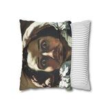 Courbet, Gustave - The Desperate Man (1843) - Suede Square Pillowcase