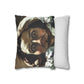 Courbet, Gustave - The Desperate Man (1843) - Suede Square Pillowcase