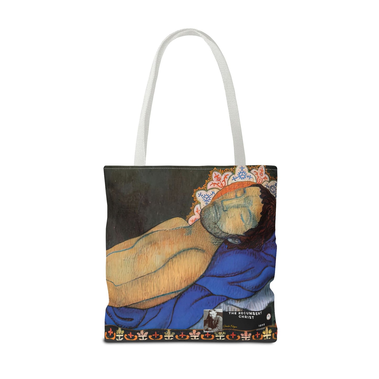 Filiger, Charles - The Recumbent Christ (1895) - Tote Bag