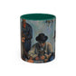 Cézanne, Paul - The Card Players (1892) - Colorful Accent Mugs