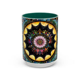 Obsidian Grandmothers Mandala - Colorful Accent Mugs