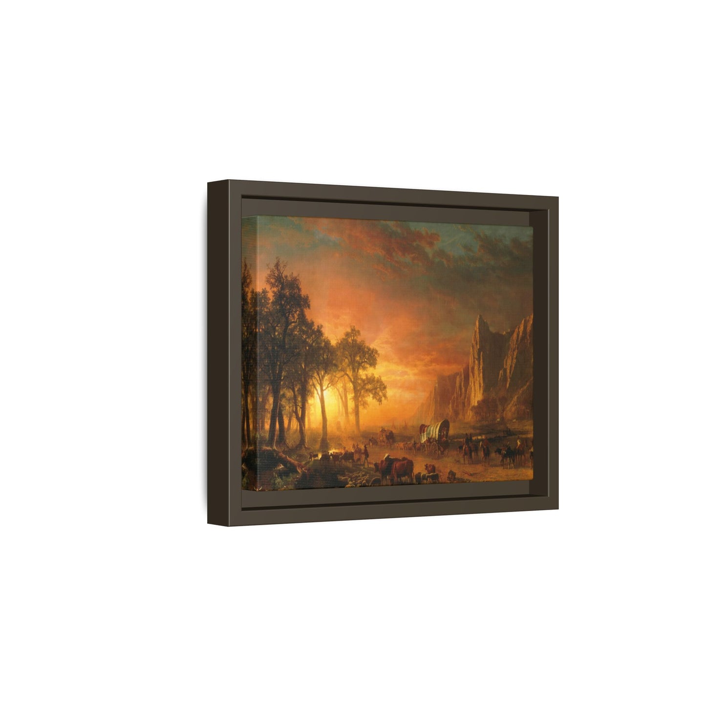 Bierstadt, Albert - Emigrants Crossing the Plains (1867) - Matte Canvas, Framed