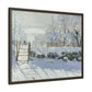 Monet, Claude - The Magpie (1868) - Matte Canvas, Framed