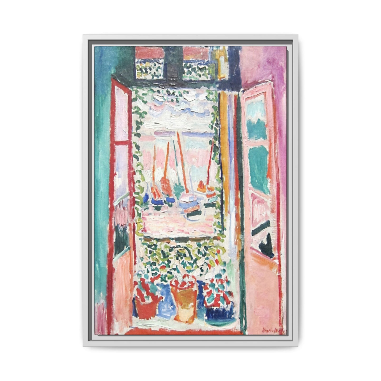 Matisse, Henri - Open Window, Collioure (1905) - Matte Canvas, Framed