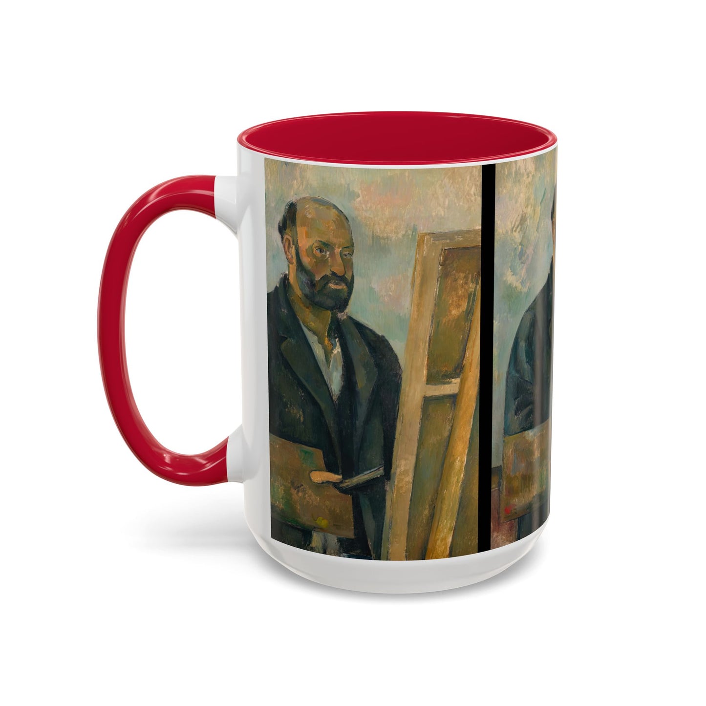 Cézanne, Paul - Portrait of the Artist with a Palette (1890) - Colorful Accent Mugs