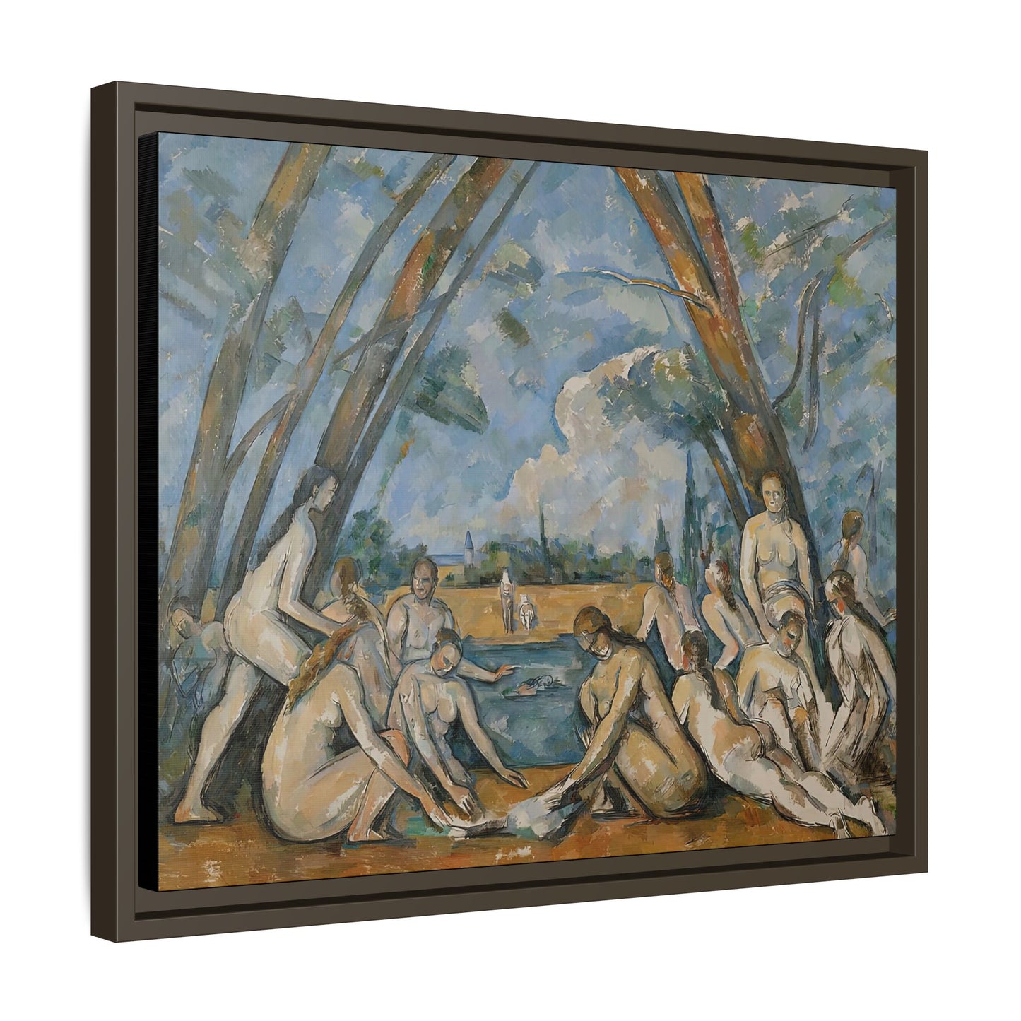 Cézanne, Paul - The Large Bathers (1906) - Matte Canvas, Framed