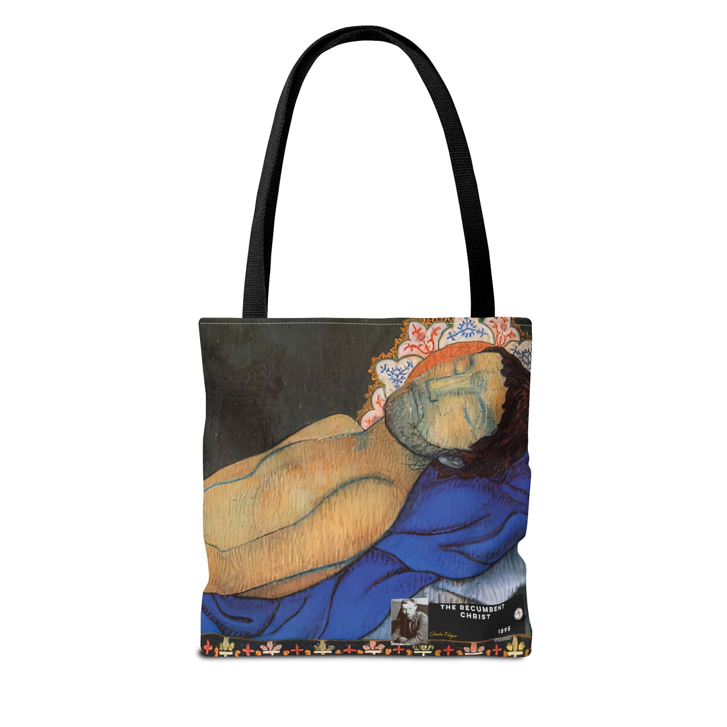 Filiger, Charles - The Recumbent Christ (1895) - Tote Bag