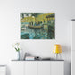 Monet, Claude - La Grenouillere (1869) - Canvas Block, unframed