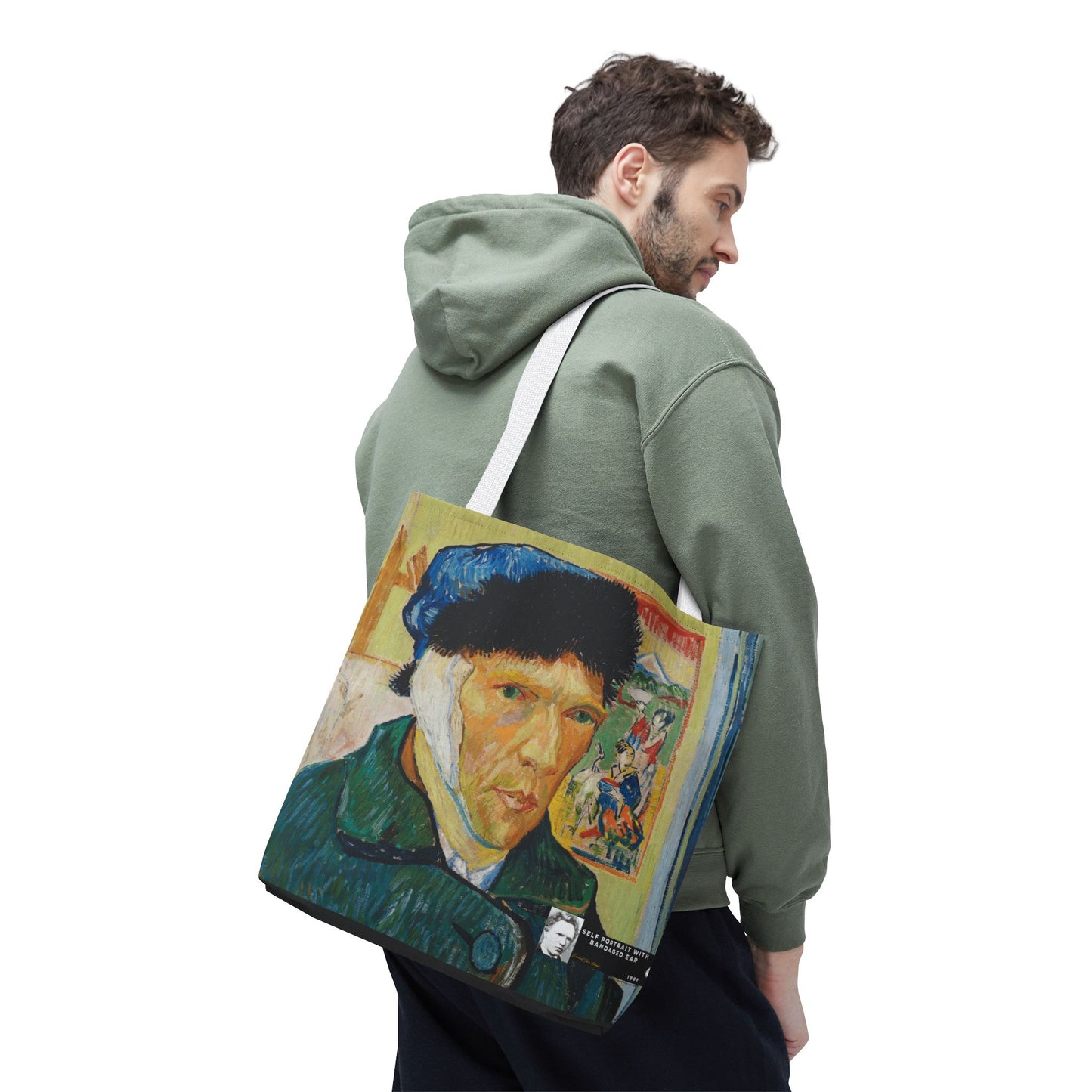 Van Gogh, Vincent - Self Portrait with Bandaged Ear (1889) - Tote Bag