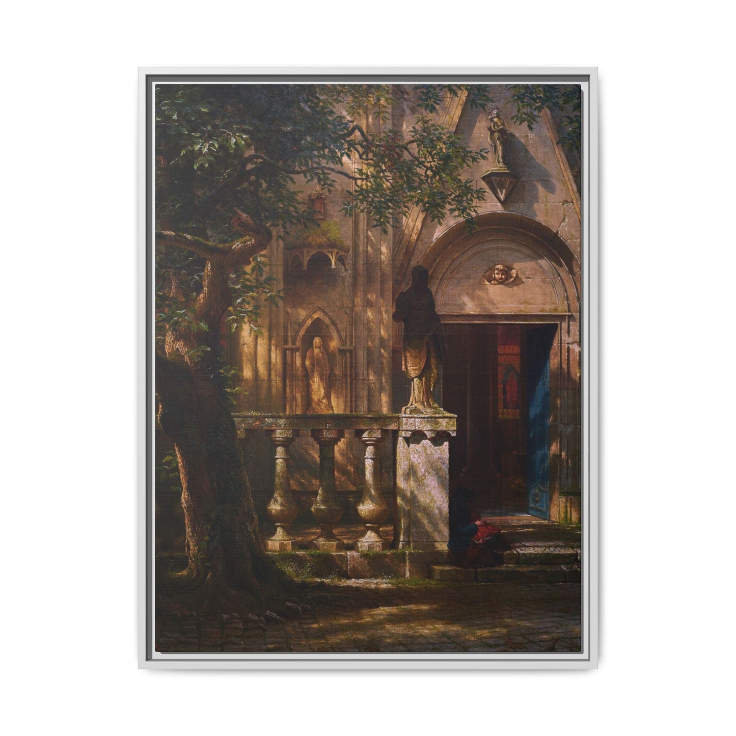 Bierstadt, Albert - Sunlight and Shadow  (1854) - Matte Canvas, Framed
