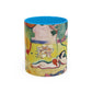 Matisse, Henri - The Joy of Life (1905) - Colorful Accent Mugs