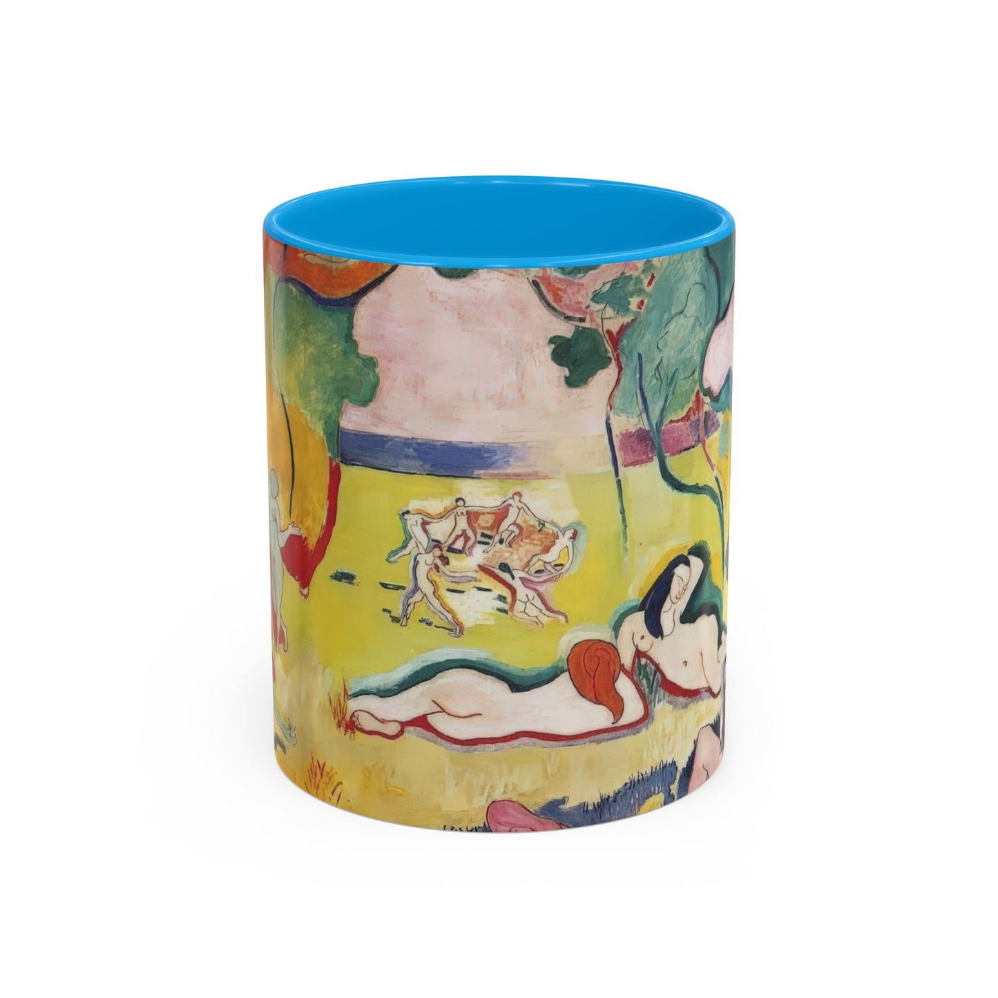 Matisse, Henri - The Joy of Life (1905) - Colorful Accent Mugs