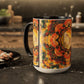 Filiger, Charles - Woman’s Head with Closed Eyes (1893) - Colorful Accent Mugs