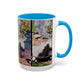 Cézanne, Paul - A Modern Olympia (1874) - Colorful Accent Mugs