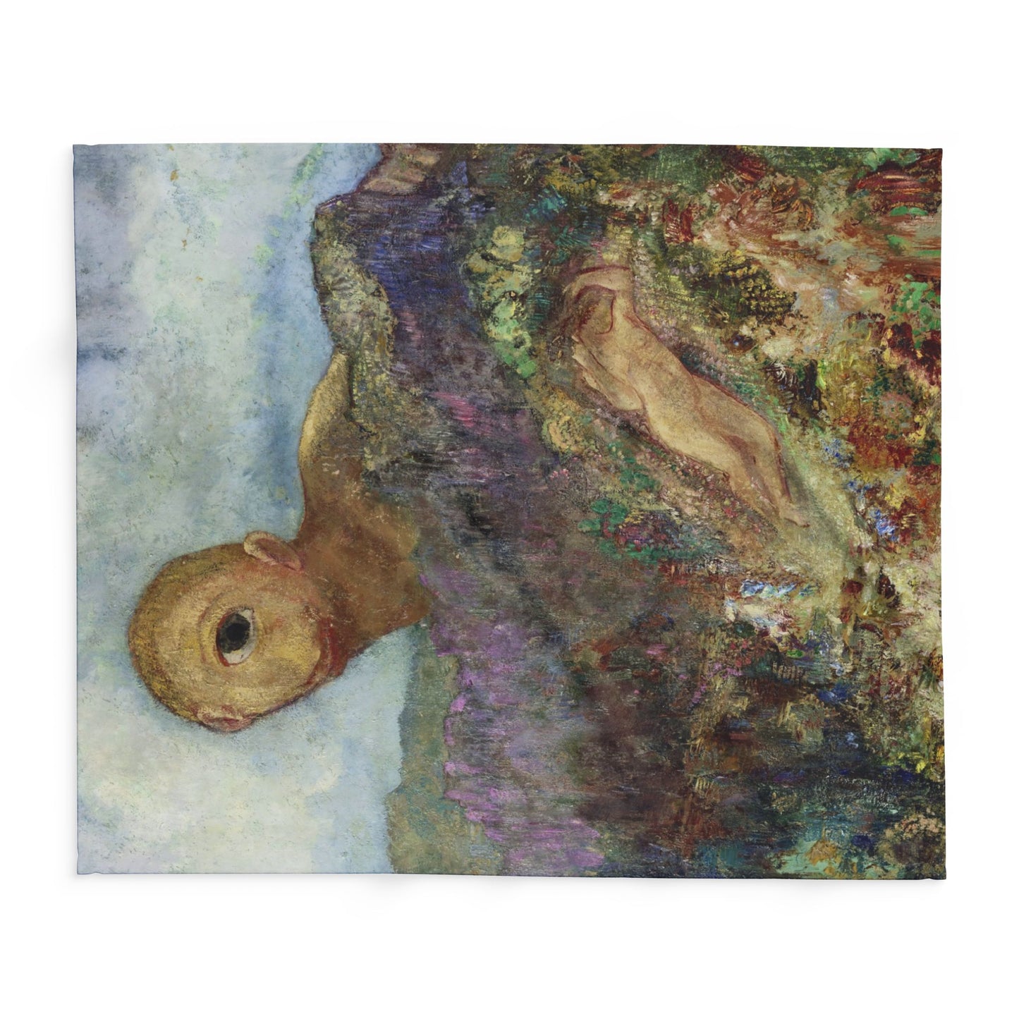 Redon, Odilon - The Cyclops (1914) - Arctic Fleece Blanket