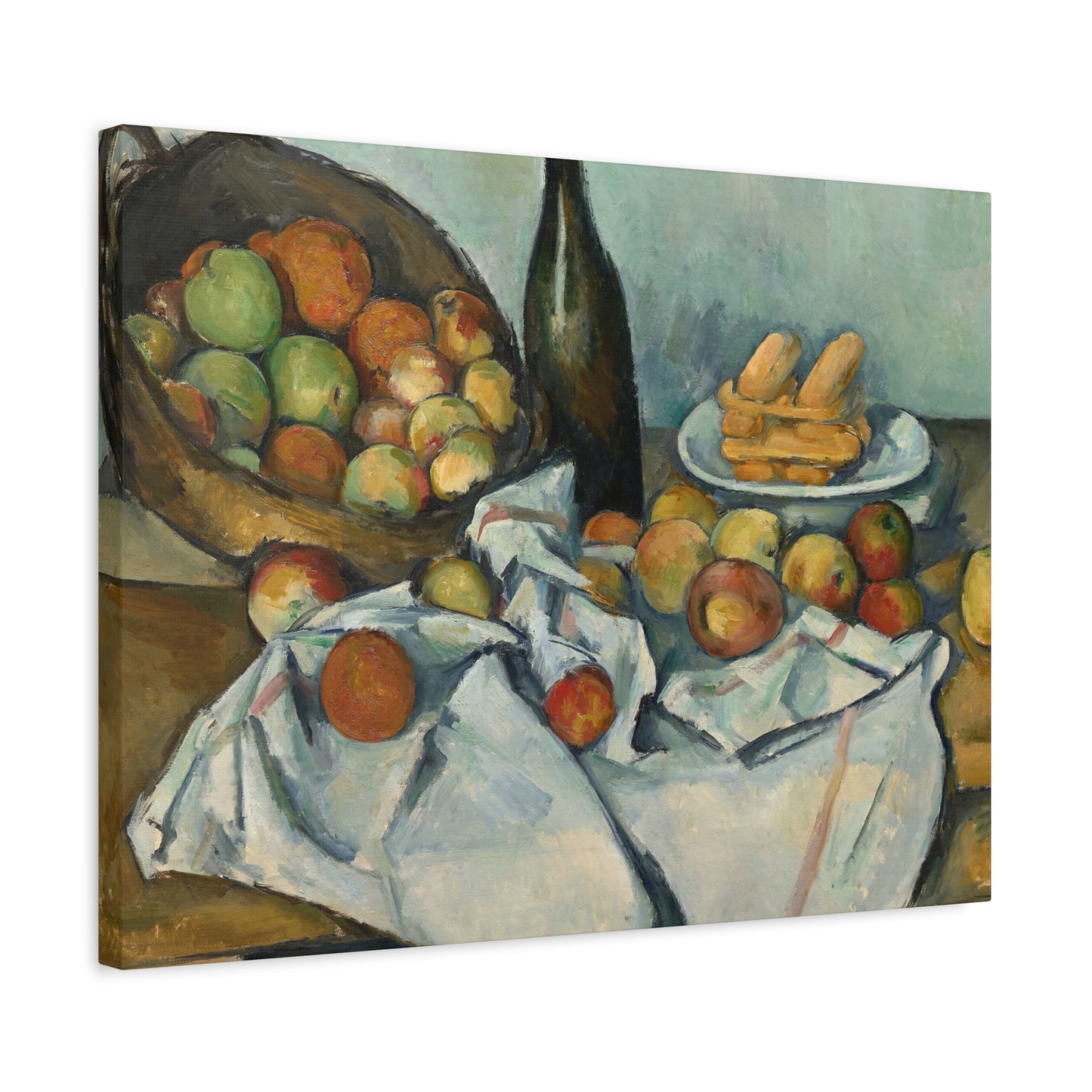 Cézanne, Paul - Basket of Apples (1893) - Canvas Block, unframed