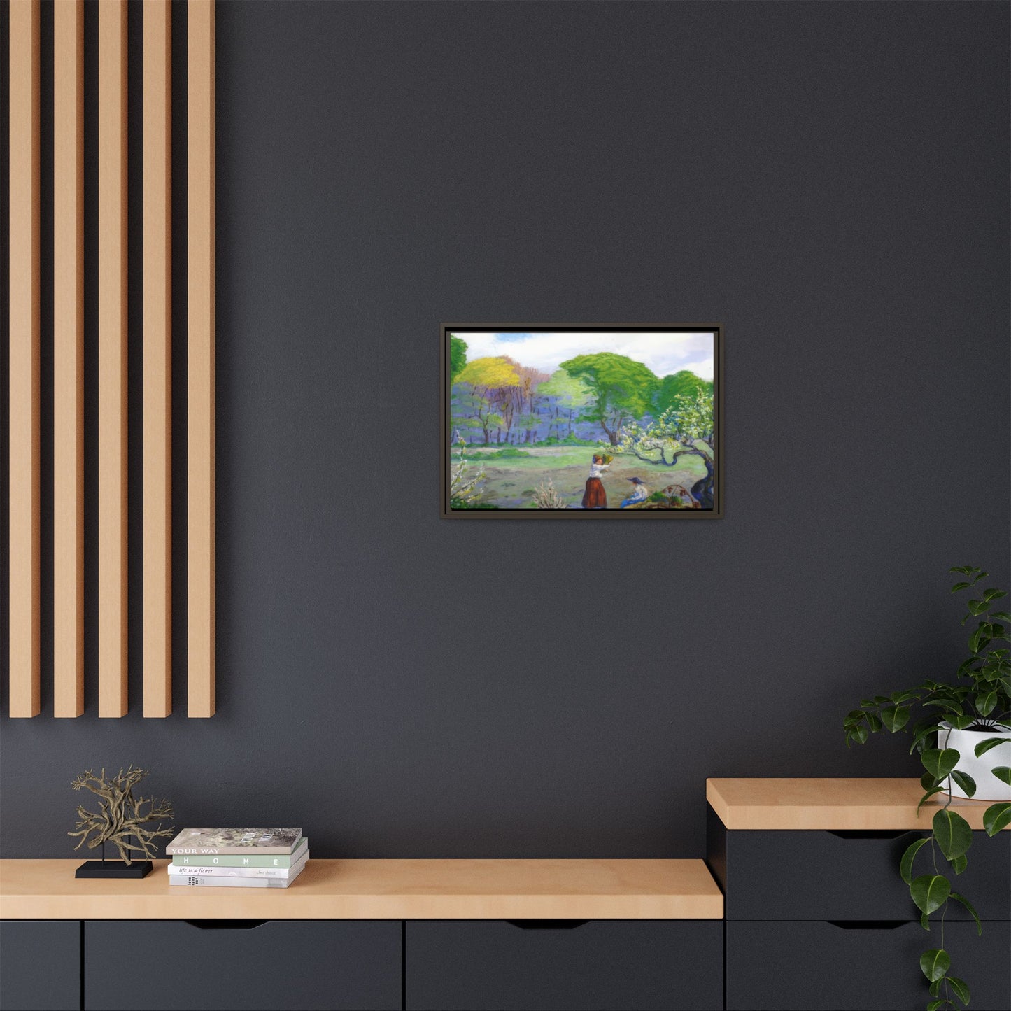 Ranson, Paul - Picking Flowers (1890) - Matte Canvas, Framed