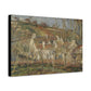 Pissarro, Camille - Red Roofs, Corner of a Village in Winter (1877) - Canvas Block, unframed