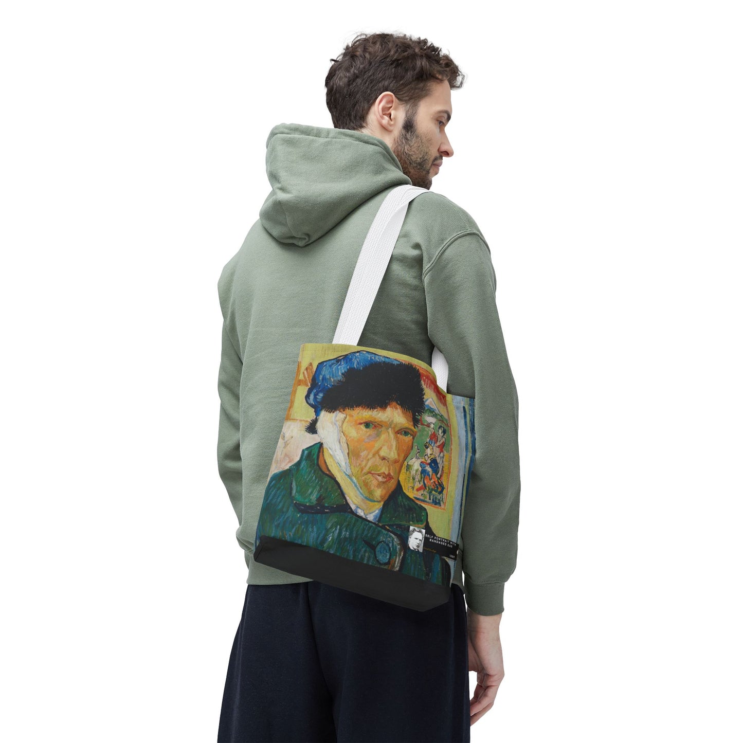 Van Gogh, Vincent - Self Portrait with Bandaged Ear (1889) - Tote Bag