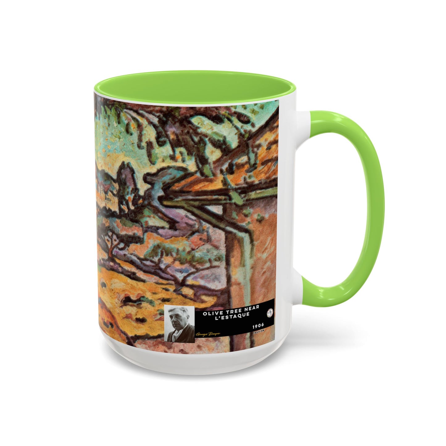 Braque, Georges - Olive Tree near L'Estaque (1906) - Colorful Accent Mugs