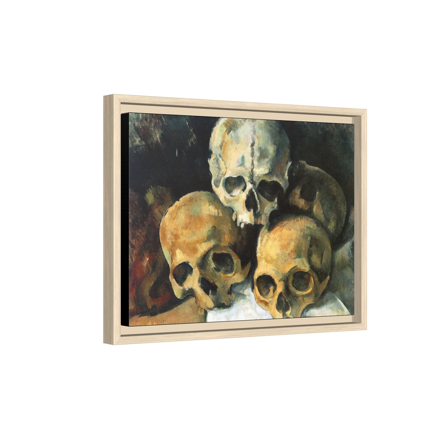 Cézanne, Paul - Pyramid of Skulls (1901) - Matte Canvas, Framed