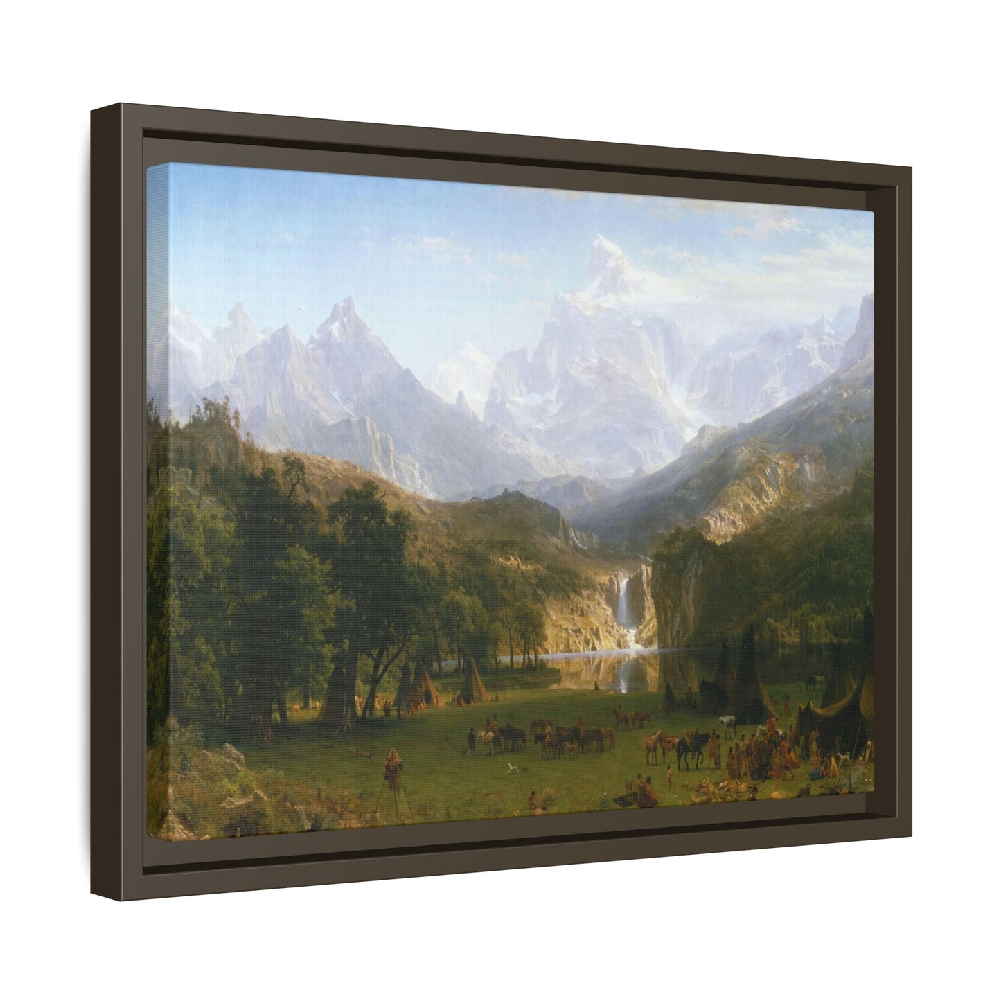 Bierstadt, Albert - The Rocky Mountains, Lander’s Peak (1863) - Matte Canvas, Framed