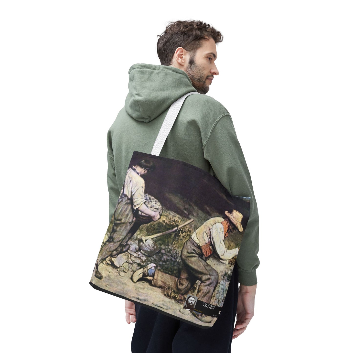 Courbet, Gustave - The Stone Breakers (1850) - Tote Bag