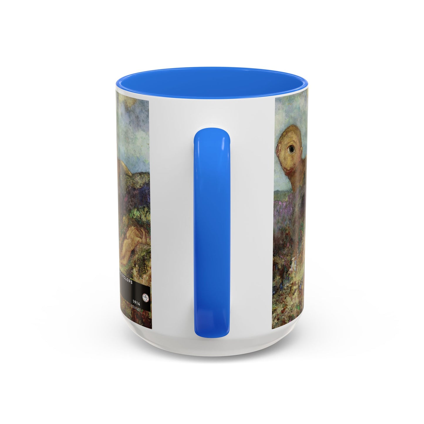 Redon, Odilon - The Cyclops (1914) - Colorful Accent Mugs