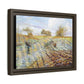 Pissarro, Camille - Hoarfrost (1873) - Matte Canvas, Framed